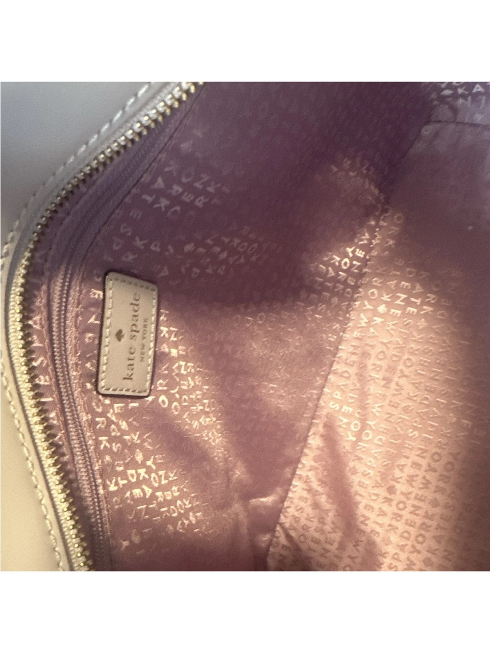kate spade Light Lavender Tote with Matching Wristlet - Picture 12 of 16